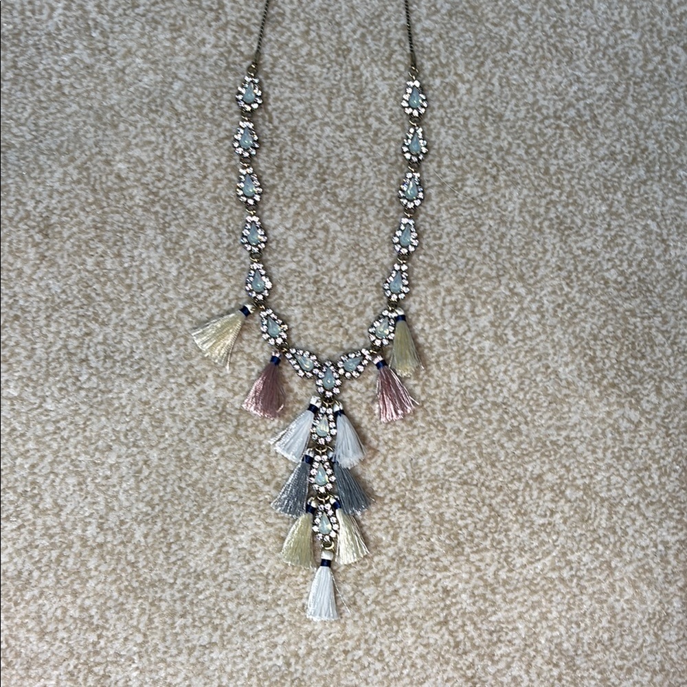 Multi-Color Tassel Necklace